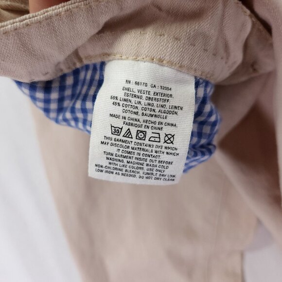 Anthropologie Pilcro & The Letterpress Linen Pants Size 28 Fit Hyphen Beige - Picture 6 of 13